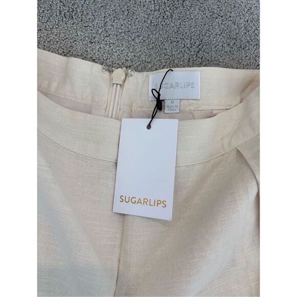 NWT Sugarlips Cape Town Pleated Split Leg Shorts, $70 Med  F9 - Picture 4 of 5